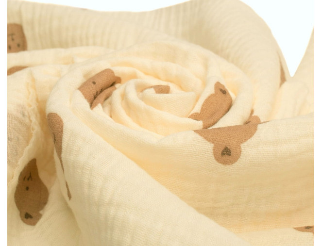Muslin Bears in yellow