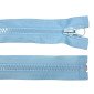 Plastic zipper 80cm Light blue