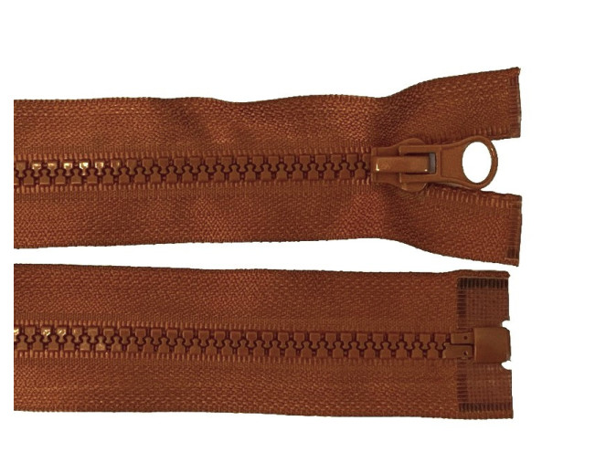 Plastikinis užtrauktukas 80cm Ruda karamelė