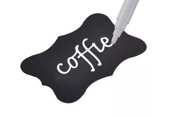 Adhesive labels + pen