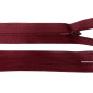 Paslėptas užtrauktukas 50cm Tamsi bordo