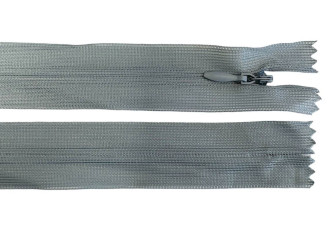 Paslėptas užtrauktukas 50cm Pilka