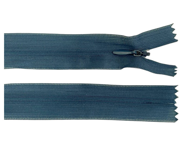 Paslėptas užtrauktukas 50cm Tamsiai elektrinė