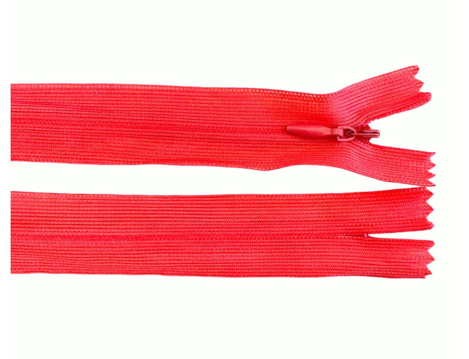 Paslėptas užtrauktukas 50cm Koralo