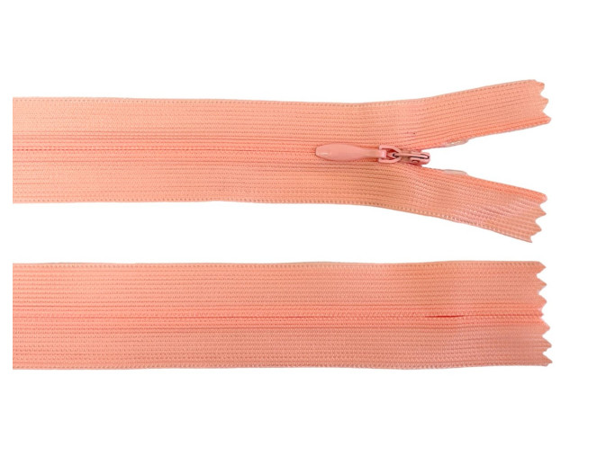 Paslėptas užtrauktukas 50cm Persikinė