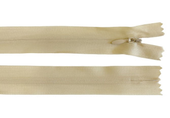 Paslėptas užtrauktukas 50cm Šviesi smėlio
