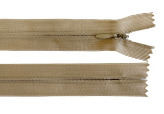 Paslėptas užtrauktukas 50cm Pilka smėlio