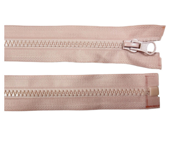 Plastikinis užtrauktukas 80cm Pelenų rožinė