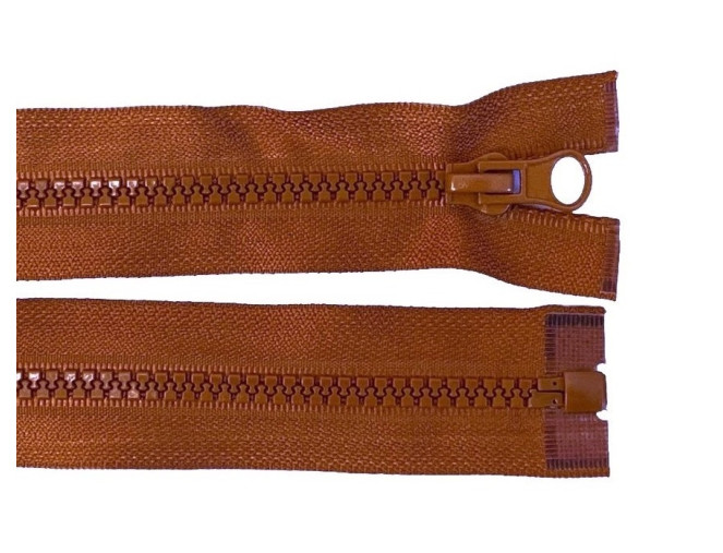 Plastikinis užtrauktukas 45cm Ruda karamelė