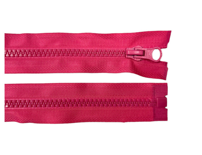 Plastikinis užtrauktukas 70cm Ryški rožinė