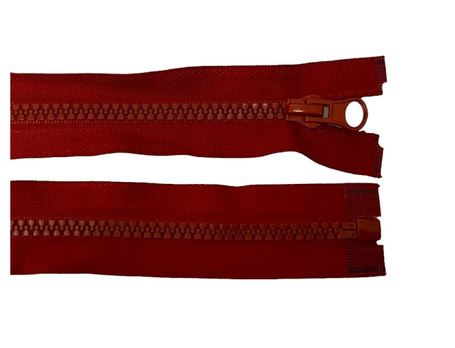Plastikinis užtrauktukas 70cm Bordo