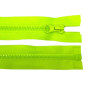 Plastic zipper 75cm Neon green