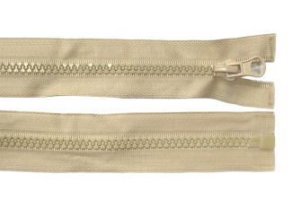Plastikinis užtrauktukas 50cm Šviesi smėlio