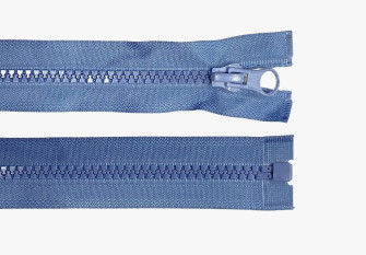Plastikinis užtrauktukas 50cm Džinso mėlyna
