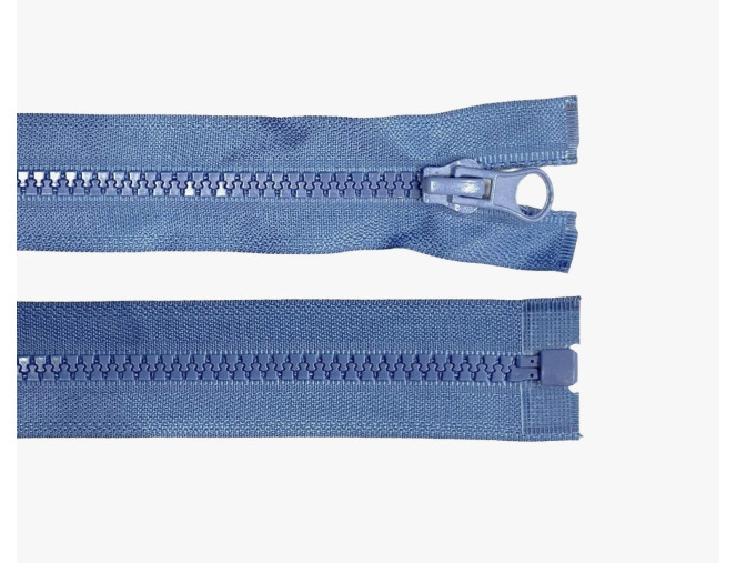 Plastikinis užtrauktukas 65cm Džinso mėlyna