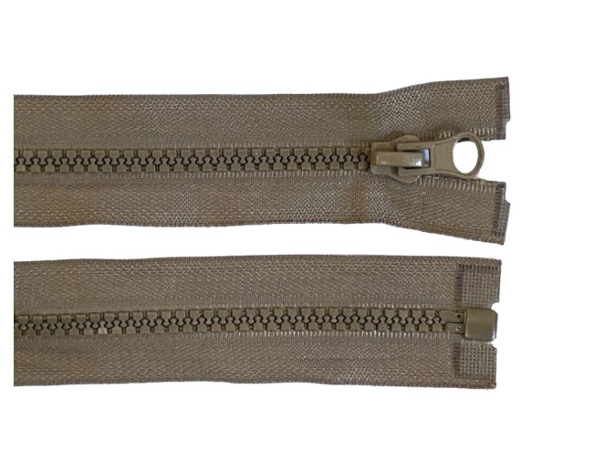 Plastikinis užtrauktukas 65cm Tamsi kakava