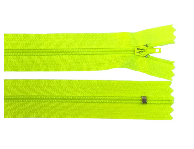 Neišsegamas Nr.3 užtrauktukas 20cm Neoninė žalia