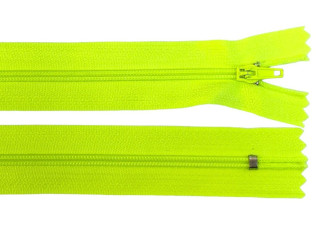 Non-removable No.3 zipper 20cm Neon green