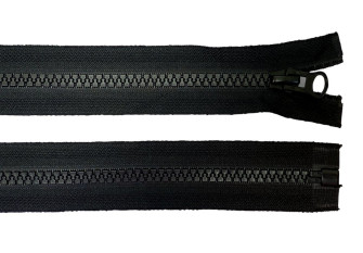 Plastic zipper No 8 100cm Black