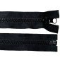 Plastic zipper No 8 85cm Black