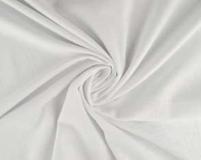 Washed cotton fabric White