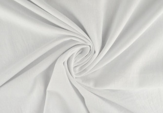 Washed cotton fabric White