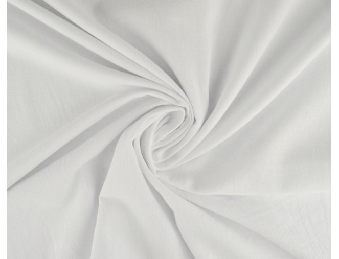 Thin cotton fabric White