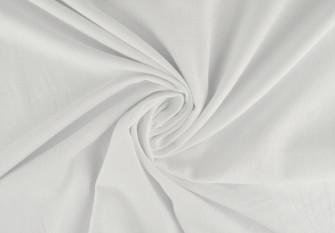 Thin cotton fabric White