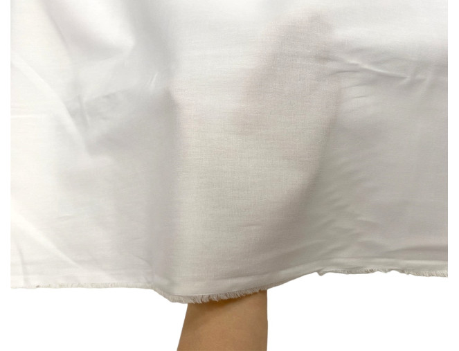 Medvilninis audinys Baltas pigiau