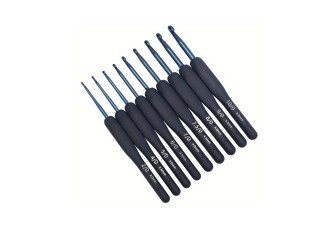 Aluminium pouch set with rubber handle Dark blue