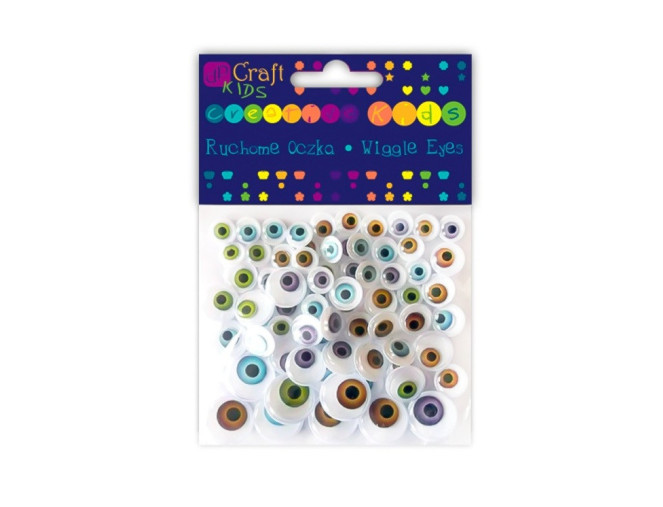 Coloured eyes for toys 10 - 15mm 72pcs.