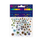 Coloured eyes for toys 10 - 15mm 72pcs.