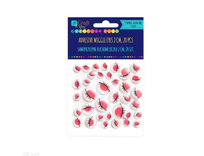 Eyes for toys with eyelashes 36pcs.