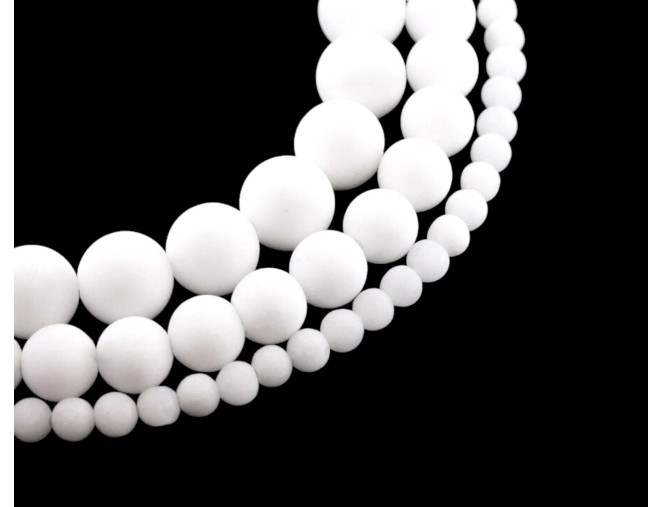 Natural Stone Beads White | 3 sizes