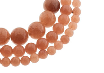 Natūralūs akmens karoliukai Tamsi karamelė 6mm