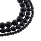 Stone Beads Black| 3 sizes