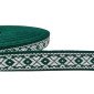 Tautinė juostelė 15mm Žalia balta