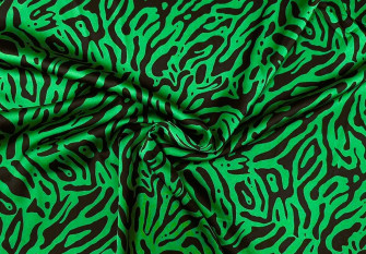 Armani silk Green and black patterns