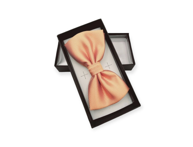 Bow-tie - frog Peach