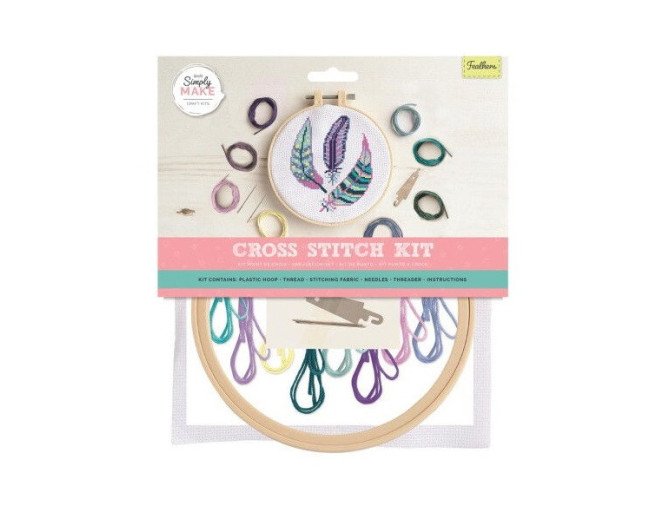 Embroidery kit Feathers