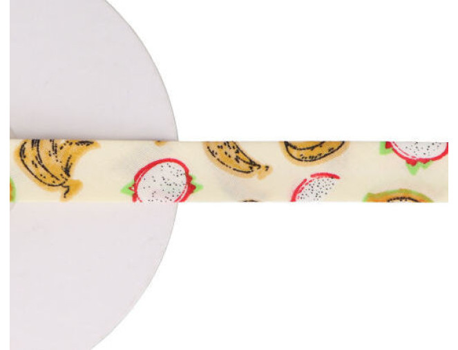 Cotton ribbon Fruit 15mm