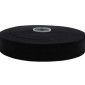 Double-sided velvet ribbon Black 25mm