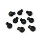 Plastic stopper - locking 10mm Black