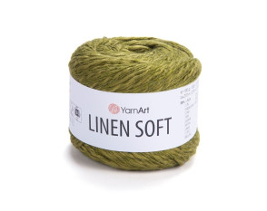 YarnArt Linen Soft 7314 Alyvuogė YarnArt Linen Soft 7314 Alyvuogė
