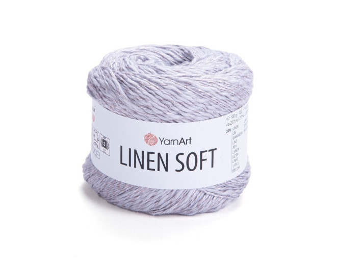 YarnArt Linen Soft 7320 Šviesiai pilka