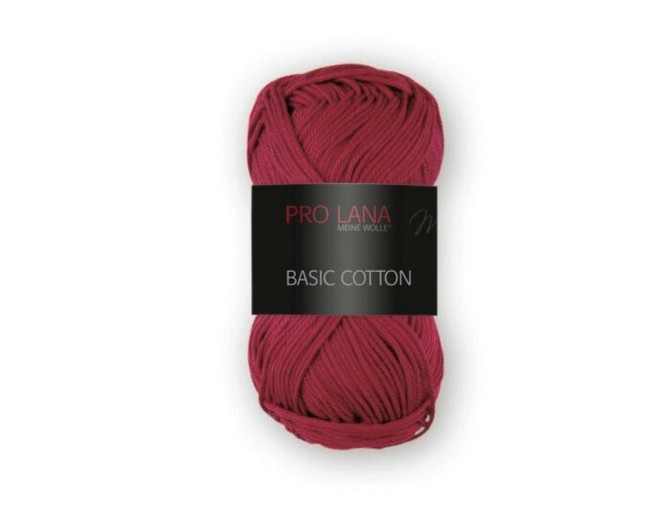 Basic cotton Pro lana | Tamsi raudona 29