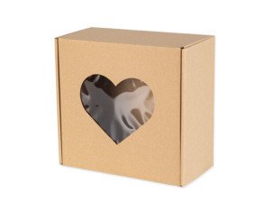 Gift box with window 200x200x100mm Gift box with window 200x200x100mm