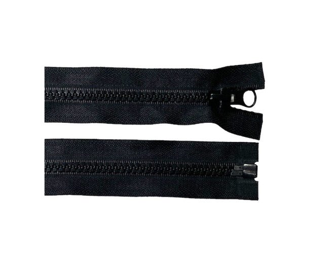 Plastic zipper 95cm Black