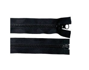 Plastic zipper 95cm Black