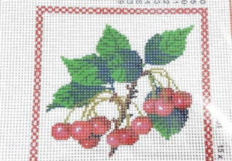 Embroidery painting Cherry